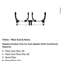 Bugaboo Car Seat Adapter Donkey Series Twin - Bugaboo / Nuna / Maxi-Cosi / Cybex