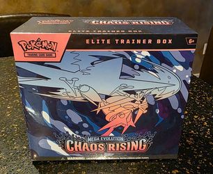 Pokémon TCG Mega Evolution Chaos Rising Elite Trainer Box ETB. Firm on price