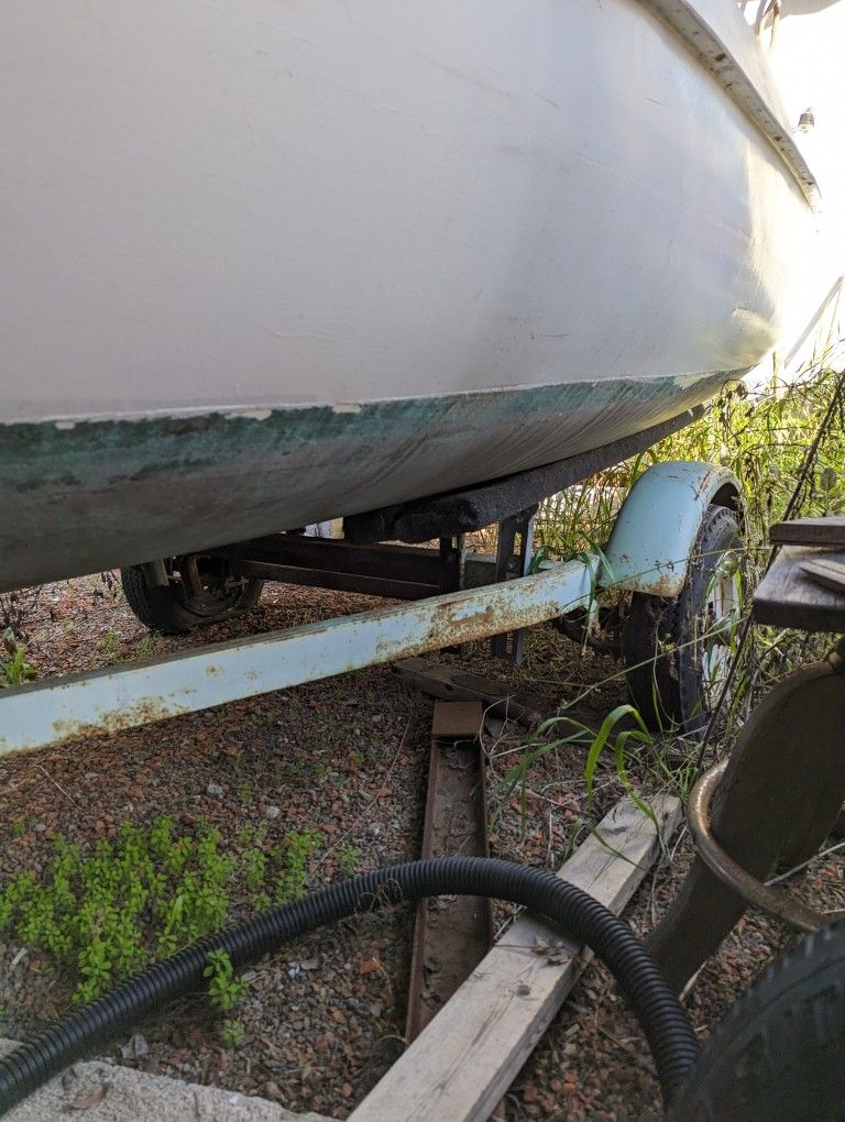 Free fiberglass boat & trailer for Sale in San Diego, CA OfferUp