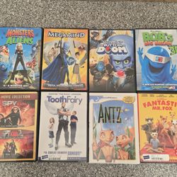 Set Of 8 Kids DVD 's