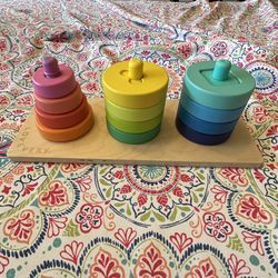 Lovevery Wooden Puzzle Montessori Twist & Pivot Pattern Puzzle Toddler Toys