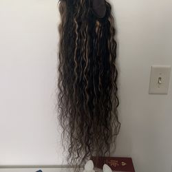 4x4 Lace Closure Wavy/Curly Wig Human Hair