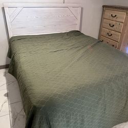 Queen sized bed and frame