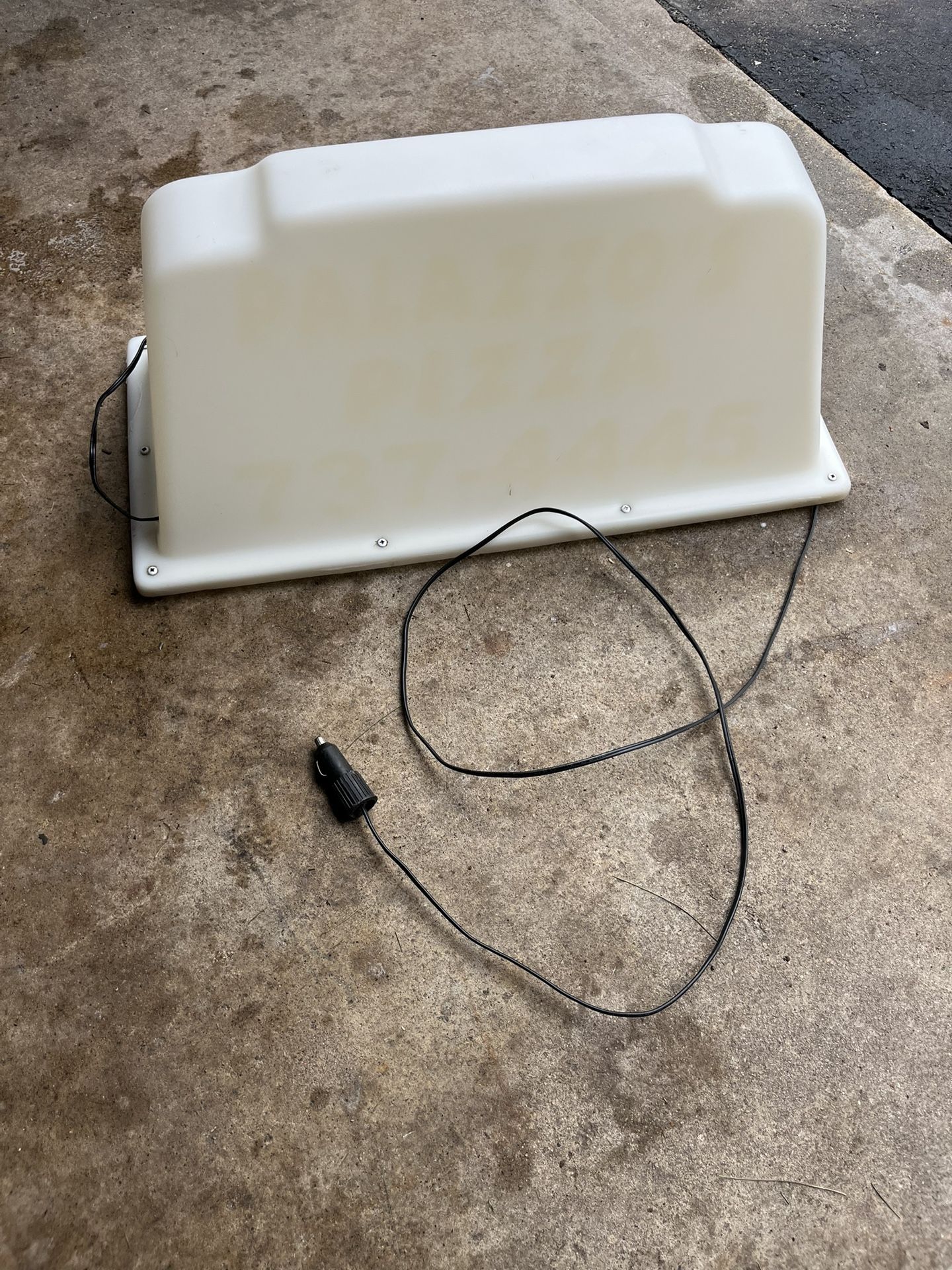 Cleaned up delivery magnetic sign