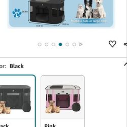 PET Dog Playpen, Portable Pet Play Pen for Cat, Foldable Exercise Play Tent Kennel Crate, Great for Indoor Outdoor