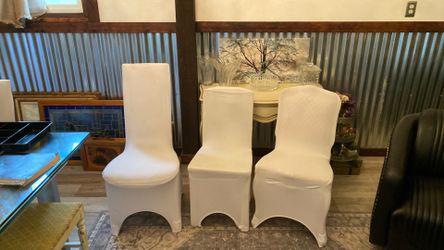 White spandex chair covers (for event chairs)