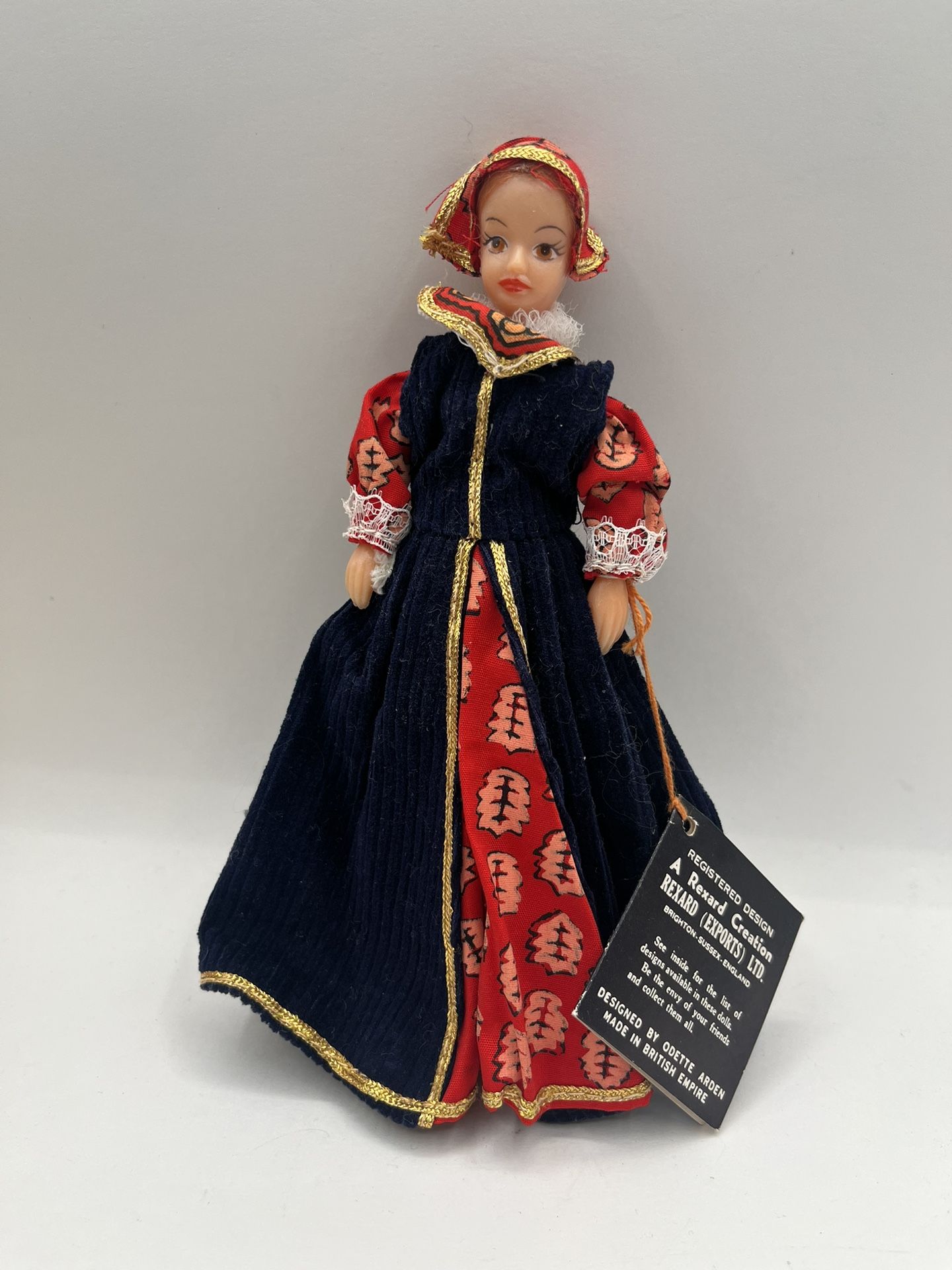 Vintage REXARD Dolls In Historical Costumes Anne Boleyn Doll