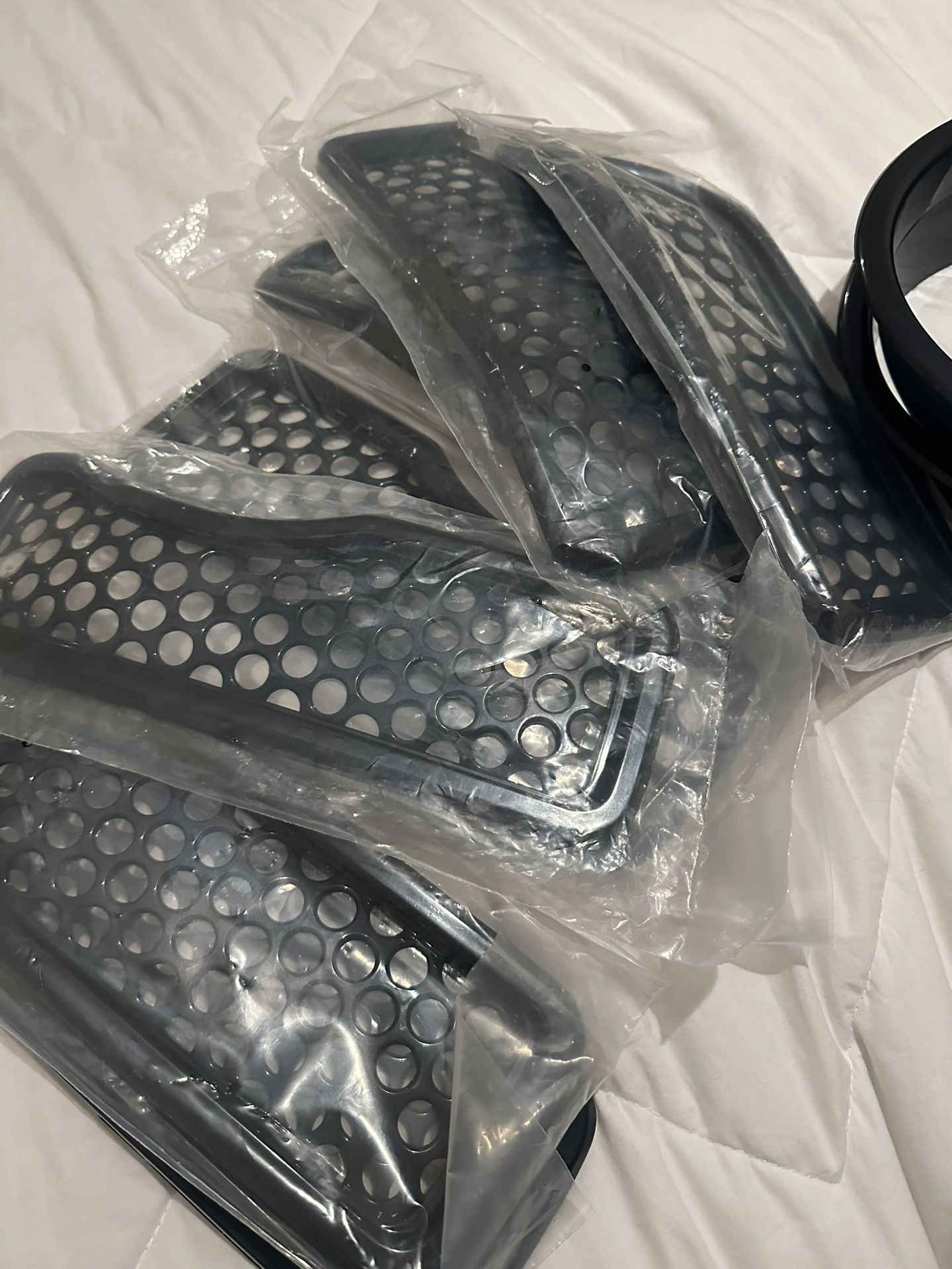 Front Grille Mesh Inserts Grill Decoration Exterior Accessories Compatible with Jeep Wrangler JL JLU & Gladiator JT 2024+,Black