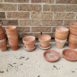 Terra Cotta Plant Pots, also have Ceramic and Glass