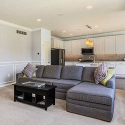 Grey Couch With Recliner
