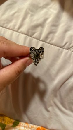 Black planchette ring