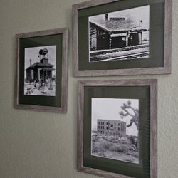 Now Only $12 Each Or $30 For The Set Of 3.  The Old Hesperia Schoolhouse, Train Station And Hotel.   New, Never Used. 