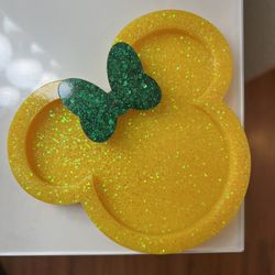 Green Bay Packers Inspired Minnie Mouse Coaster