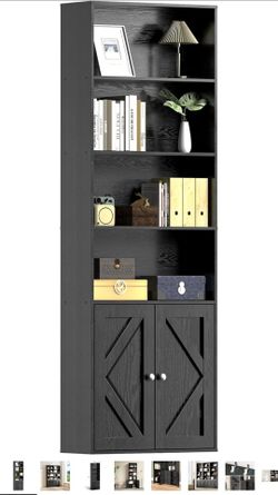 Black Bookcase Shelf Display