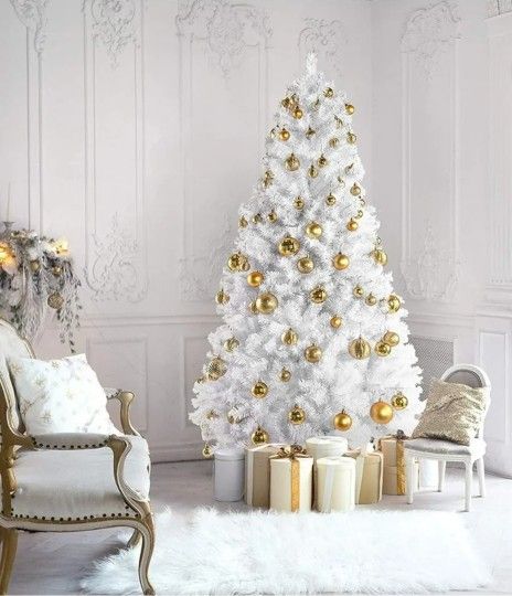 Prextex 6 Foot White Christmas Tree