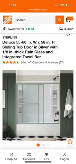 Sliding shower doors