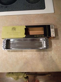NIB Wilton Armetale "Reggae" Cracker Tray – Brand New Pewter Alloy Serveware