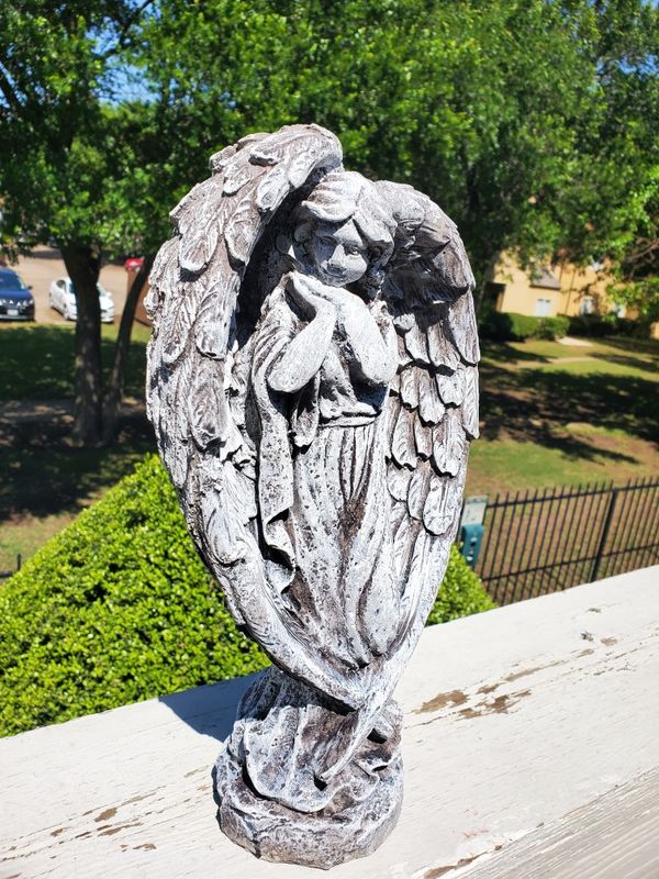Concrete angel statue for Sale in Dallas, TX OfferUp