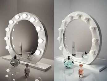 Brand New $140 White 28” Vanity Mirror w/ 10 Dimmable LED Light Bulbs, Hollywood Beauty Makeup USB Outlet