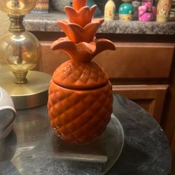 Pineapple 🍍 Candle Holder With Candle Smells Awesome 