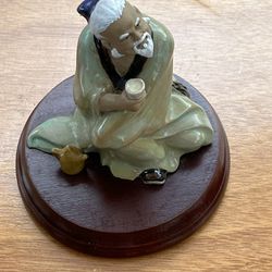 Vintage Shiwan Pottery Figurine Of Chinese Mudman 