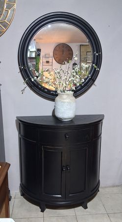Accent Entryway Cabinet & Mirror 