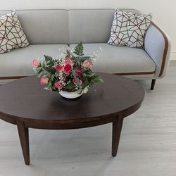 Like new modern 7-ft sofa and coffee table set