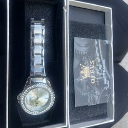 OLEVS Womens Watch Elegant Dress Diamond Analog Quartz Watch Two Tone Stainless Steel Waterproof Luminous Wristwatch