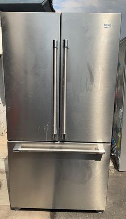 Beko 3-Door Silver Refrigerator
