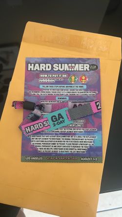 Hard Summer 2026  2 Day Wristband