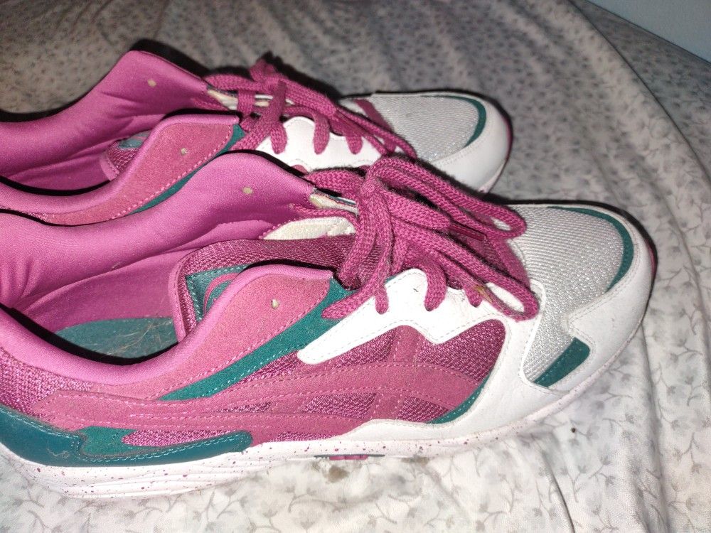 Ascics Purple and Teal