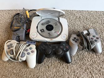 Playstation 1 Console w/ Tony Hawk Pro Skater 2 + 3 Controllers READ DESCRIPTION 