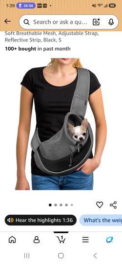 Small Pet Sling Carrier