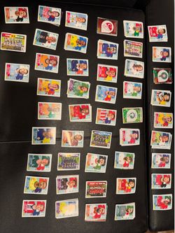 Panini World Cup stickers.