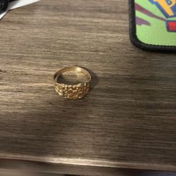 Gold Nugget Ring 