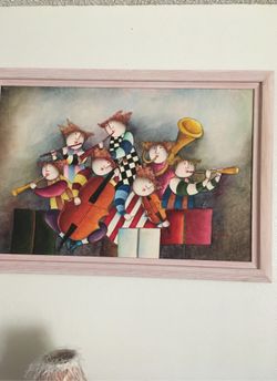 A copy of a original oil on canvas (7Band Members)