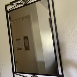 Console table with mirror 