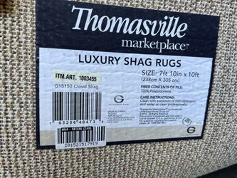 FREE - Thomasville Cloud Shag Area Rug 7'10" x 10'