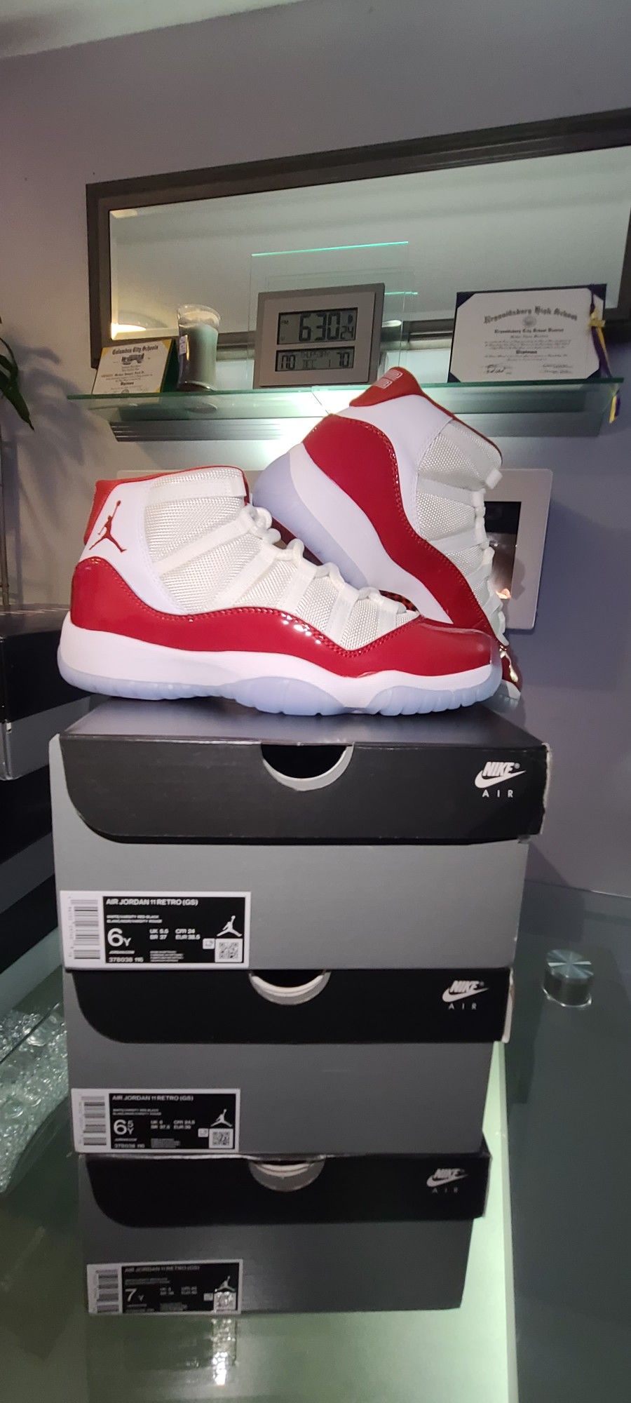 Jordan 11 Retro  Cherry  Size 6, 7y Brand New