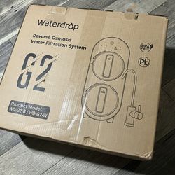 Waterdrop G2 Reverse Osmosis System with Water Faucet, 7 Stage Tankless RO Water Filter System, Under Sink Water Filtration System, 400 GPD, 1:1 Pure