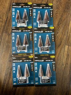 3/16 in. to 1-1/8 in. #4 Cobalt Step Drill Bit (12-Steps) and #5 (8-Steps)