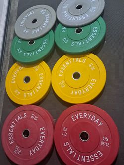 250lb Olympic Bumper Weights like new $250 Firm