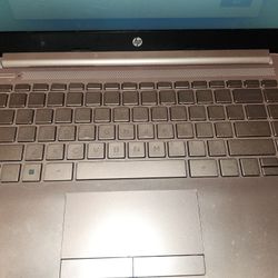 Rose Gold HP laptop