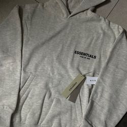 Light oat essentials hoodie