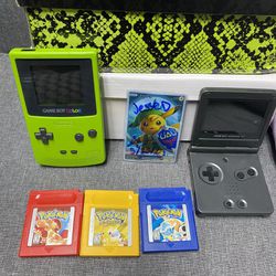 Pokémon red, Blue, Yellow. Gameboy Color, Advanced