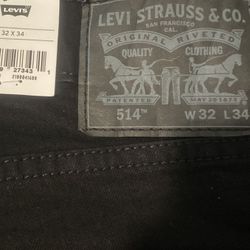 32x34 Levi’s Men’s 514 Straight Jeans