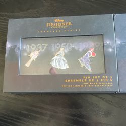Disney Designer Collection Pins Complete Set