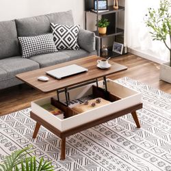 BRAND NEW Lift Top Coffee Table, Easy-to-Assembly Center Table with Hidden Storage Compartment, Walnut Color