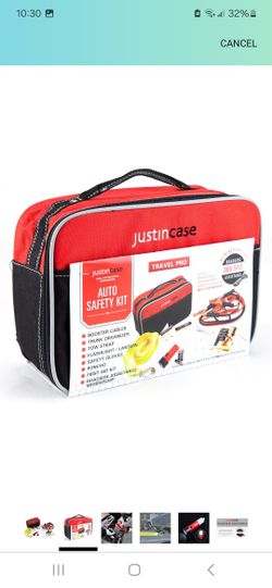 Emergency Car Kit with Jumpers and Air Compresor 