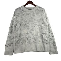French Connection Rosemary SEQUIN Sweater Sz MEDIUM